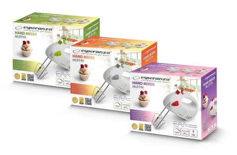 ESPERANZA MIKSER RĘCZNY MUFFIN SZARY 150W EKM007WE ESPERANZA MIKSER RĘCZNY MUFFIN SZARY 150W EKM007WE