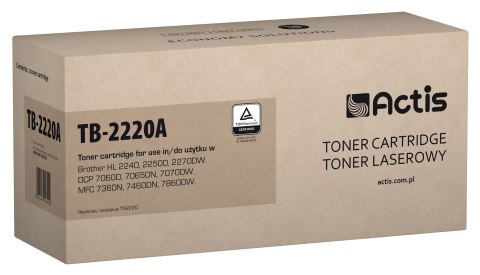 Actis TB-2220A Toner (zamiennik Brother TN-2220, TN2220; Standard; 2600 stron; czarny) Actis TB-2220A Toner (zamiennik Brother TN-2220, TN2220; Standard; 2600 stron; czarny)