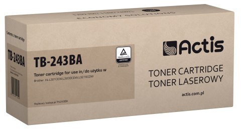 Actis TB-243BA Toner (zamiennik Brother TN-243BK; Standard; 1000 stron; czarny) Actis TB-243BA Toner (zamiennik Brother TN-243BK; Standard; 1000 stron; czarny)