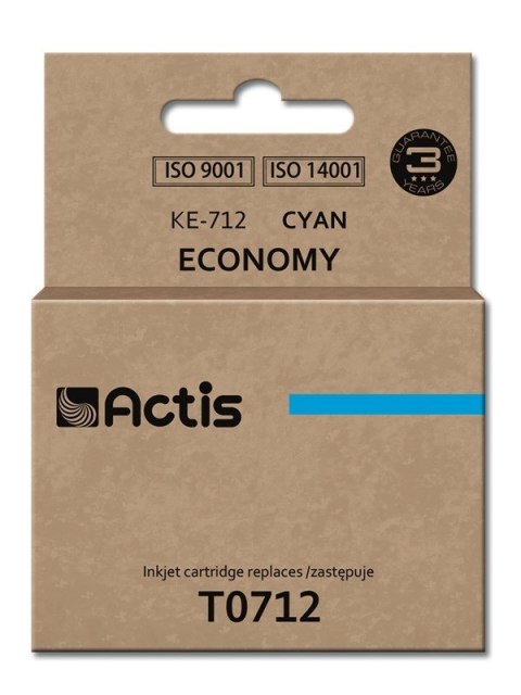 Actis KE-712 Tusz (zamiennik Epson T0712, T0892, T1002; Standard; 13.5 ml; niebieski) Actis KE-712 Tusz (zamiennik Epson T0712, T0892, T1002; Standard; 13.5 ml; niebieski)