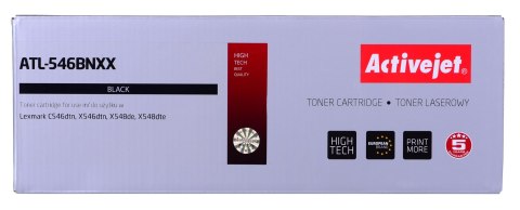 Activejet ATL-546BNXX Toner (zamiennik LEXMARK C546U1KG; Supreme; 8000 stron; czarny) Activejet ATL-546BNXX Toner (zamiennik LEXMARK C546U1KG; Supreme; 8000 stron; czarny)