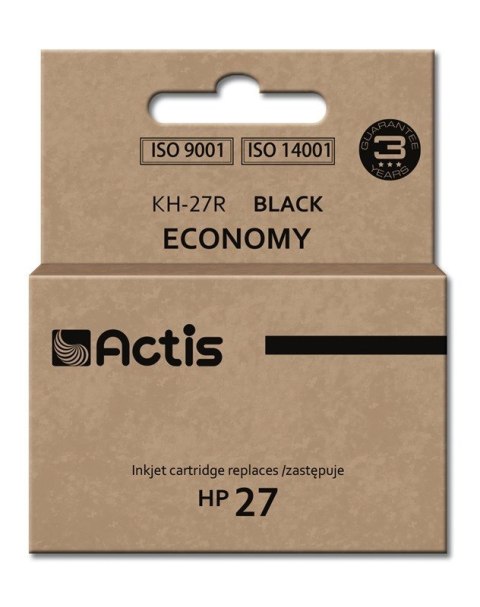 Actis KH-27R Tusz (zamiennik HP 27 C8727A; Standard; 20 ml; czarny) Actis KH-27R Tusz (zamiennik HP 27 C8727A; Standard; 20 ml; czarny)