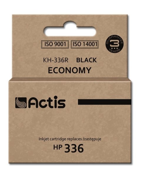Actis KH-336R Tusz (zamiennik HP 336 C9362A; Standard; 9 ml; czarny) Actis KH-336R Tusz (zamiennik HP 336 C9362A; Standard; 9 ml; czarny)