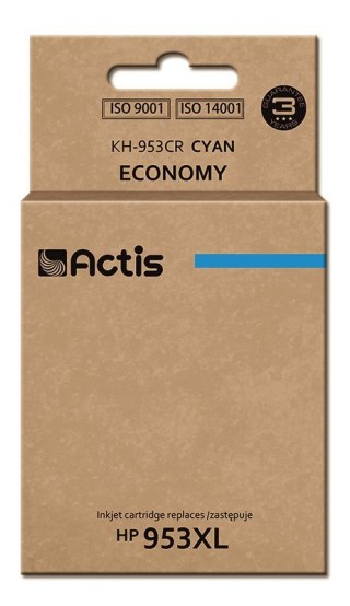 Actis KH-953CR Tusz (zamiennik HP 953XL F6U16AE; Standard; 25ml; niebieski) - Nowy Chip