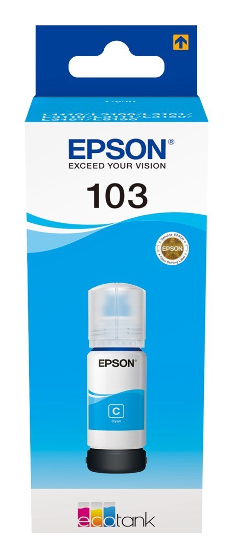 Tusz Epson C13T00S24A (oryginał 103; 65 ml; niebieski) Tusz Epson C13T00S24A (oryginał 103; 65 ml; niebieski)