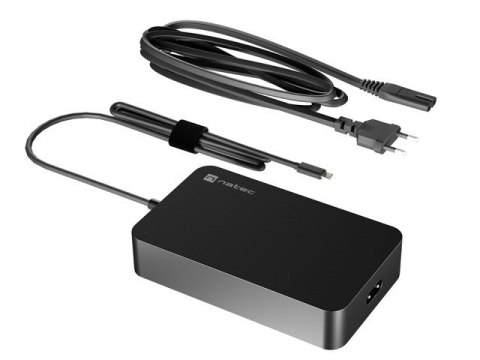 NATEC ZASILACZ ŁADOWARKA GRAYLING USB-C 90W DO LAPTOPÓW, TABLETÓW, TELEFONÓW NZU-2035