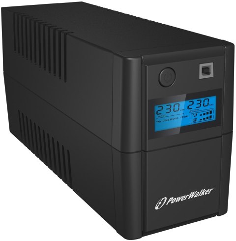 POWER WALKER UPS LINE-IN VI 650 SHL 650VA 2X SCHUKO, RJ11, USB, LCD POWER WALKER UPS LINE-IN VI 650 SHL 650VA 2X SCHUKO, RJ11, USB, LCD