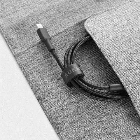 AUKEY CB-CL02 NYLONOWY KABEL USB C-LIGHTNING 1.2M AUKEY CB-CL02 NYLONOWY KABEL USB C-LIGHTNING 1.2M