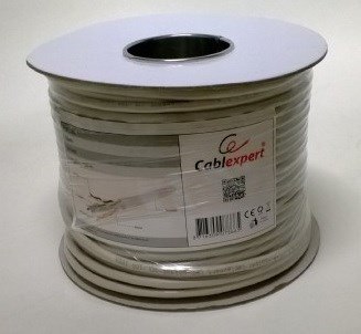 Kabel sieciowy GEMBIRD FPC-5004E-SO/100C (F/FTP; 100m; kat. 5e; kolor szary) Kabel sieciowy GEMBIRD FPC-5004E-SO/100C (F/FTP; 100m; kat. 5e; kolor szary)