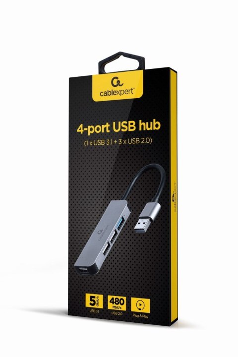 GEMBIRD HUB USB 4-PORTY (1 X USB 3.1 + 3 X USB 2.0) GEMBIRD HUB USB 4-PORTY (1 X USB 3.1 + 3 X USB 2.0)