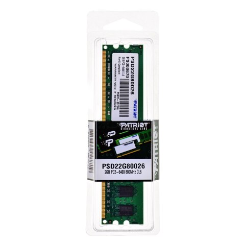 Pamięć Patriot Memory Signature PSD22G80026 (DDR2 DIMM; 1 x 2 GB; 800 MHz; CL6) Pamięć Patriot Memory Signature PSD22G80026 (DDR2 DIMM; 1 x 2 GB; 800 MHz; CL6)