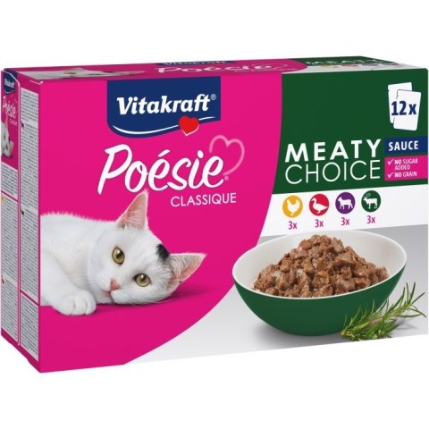 VITAKRAFT POESIE CLASSIQUE multip Meaty przysmak dla kota12x85g