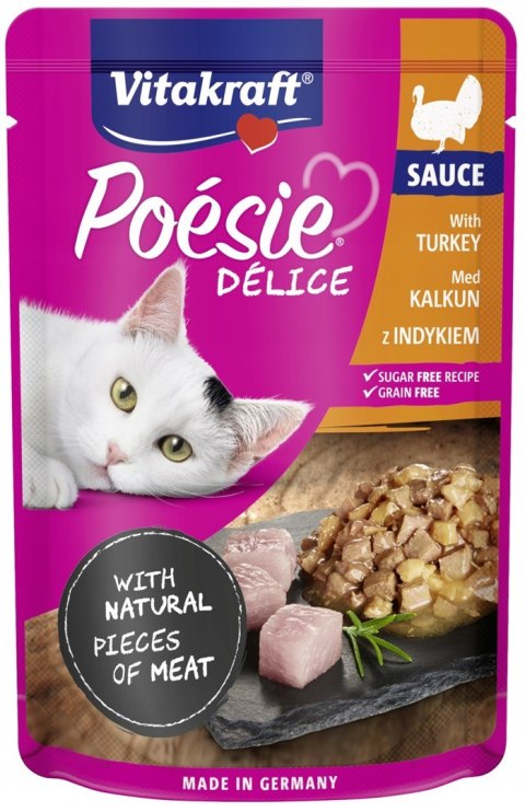 VITAKRAFT Poesie Delice w sosie multipack sauce - mokra karma dla kota - 6+1 x 85g