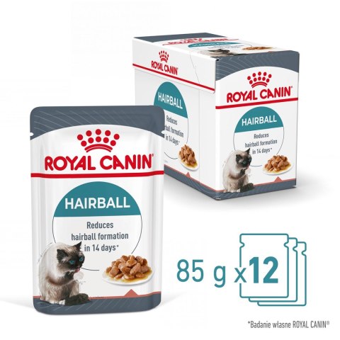 ROYAL CANIN FCN Hairball Care w sosie - mokra karma dla kota dorosłego - 12x85g