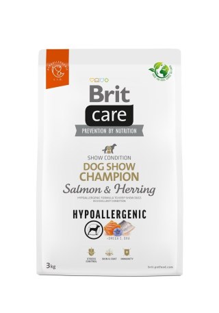 BRIT Care Hypoallergenic Dog Show Champion Salmon & Herring - sucha karma dla psa - 3 kg