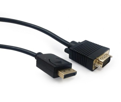 Kabel GEMBIRD CCP-DPM-VGAM-6 (D-Sub (VGA) M - DisplayPort M; 1,8m; kolor czarny) Kabel GEMBIRD CCP-DPM-VGAM-6 (D-Sub (VGA) M - DisplayPort M; 1,8m; kolor czarny)