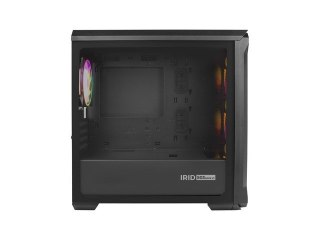 Obudowa NATEC Genesis Irid 503 ARGB NPC-1559 (Micro ATX. Mini ITX; kolor czarny)