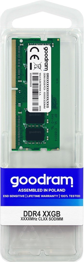 GOODRAM SO-DIMM DDR4 32GB 3200MHz CL22 PC4-25600 GOODRAM SO-DIMM DDR4 32GB 3200MHz CL22 PC4-25600