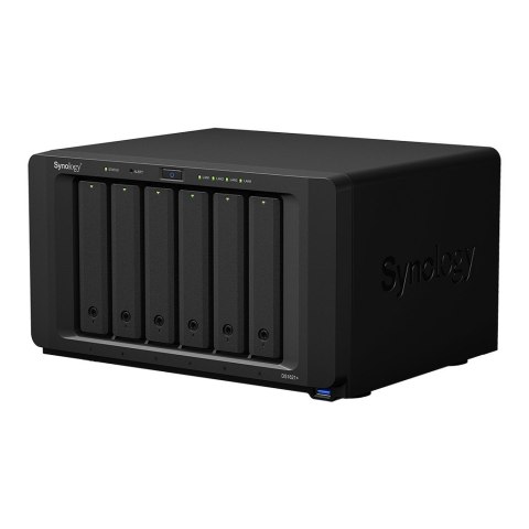 NAS Synology DS1621+; Tower; 6x (3.5"/2.5" SATA HDD/SSD); AMD Ryzen V1500B, 4 GB DDR4 (max. 32GB),4 x 1GbE RJ-45 NAS Synology DS1621+; Tower; 6x (3.5"/2.5" SATA HDD/SSD); AMD Ryzen V1500B, 4 GB DDR4 (max. 32GB),4 x 1GbE RJ-45