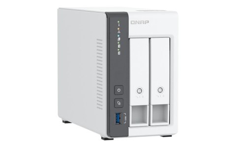 Qnap TS-216G, Tower, 2 x 2.5"/3.5" SATA, ARM 2.0GHz Quad core, 4GB, 1 x 2.5GbE + 1 x GbE, External adapter (PSU) Qnap TS-216G, Tower, 2 x 2.5"/3.5" SATA, ARM 2.0GHz Quad core, 4GB, 1 x 2.5GbE + 1 x GbE, External adapter (PSU)