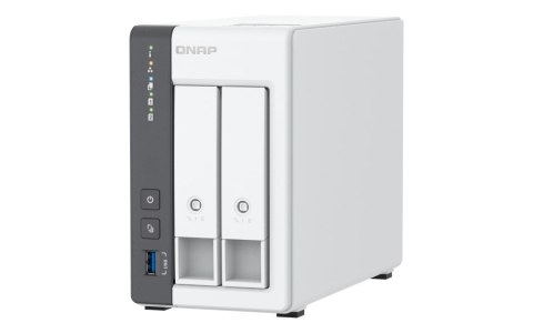 Qnap TS-216G, Tower, 2 x 2.5"/3.5" SATA, ARM 2.0GHz Quad core, 4GB, 1 x 2.5GbE + 1 x GbE, External adapter (PSU) Qnap TS-216G, Tower, 2 x 2.5"/3.5" SATA, ARM 2.0GHz Quad core, 4GB, 1 x 2.5GbE + 1 x GbE, External adapter (PSU)