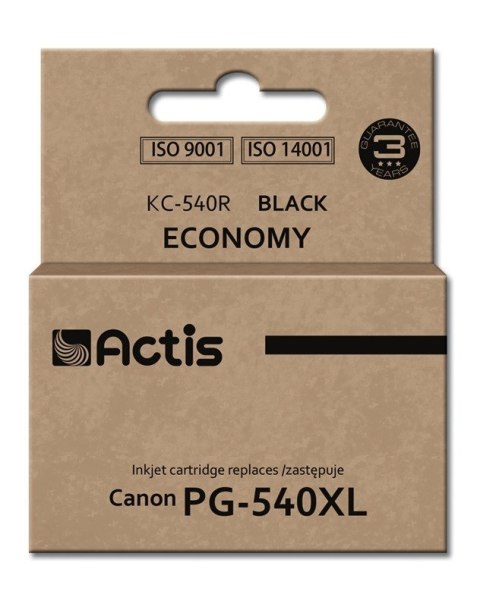 Actis KC-540R Tusz (zamiennik Canon PG-540XL; Standard; 22 ml; czarny) Actis KC-540R Tusz (zamiennik Canon PG-540XL; Standard; 22 ml; czarny)