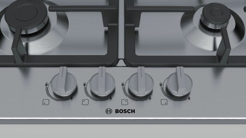 Płyta gazowa BOSCH PGH6B5B90 (4 pola grzejne; kolor stalowy) Płyta gazowa BOSCH PGH6B5B90 (4 pola grzejne; kolor stalowy)