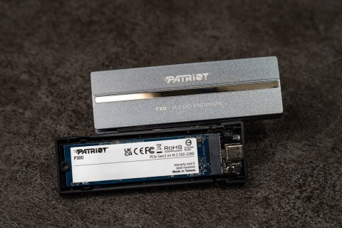 Patriot TXD obudowa USB3.2 do SSD M.2 NVMe 1.3, do 8TB - Aluminium