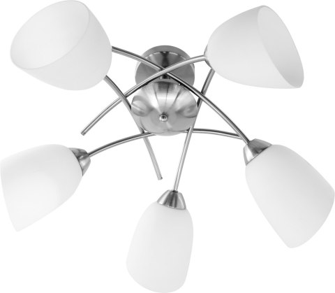Żyrandol klasyczna lampa sufitowa wisząca Activejet NIKITA Nikiel 5xE27 do salonu Żyrandol klasyczna lampa sufitowa wisząca Activejet NIKITA Nikiel 5xE27 do salonu
