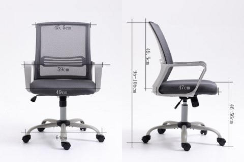 Fotel biurowy ACTIVEJET YK01 szary Fotel biurowy ACTIVEJET YK01 szary