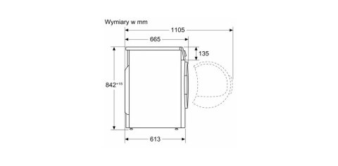 Suszarka do bielizny BOSCH WTH85V2KPL (WYPRZEDAŻ)
