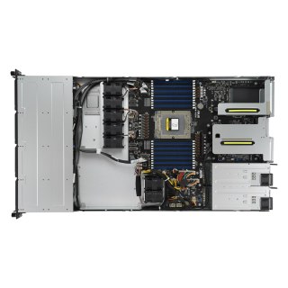 Platforma Asus Rack (1U) RS500A-E12-RS4U AMD Epyc 9004 (4x Nvme, 2xM.2, 2xGPU, 2x1Gbe, IPMI, 1+1 800W)