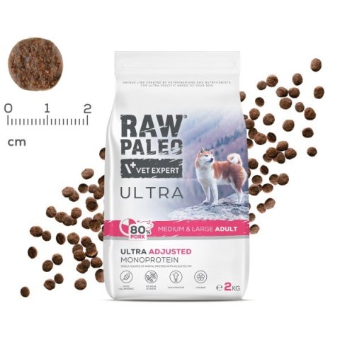 Raw Paleo Ultra Pork Medium&Large Adult 2kg Raw Paleo Ultra Pork Medium&Large Adult 2kg