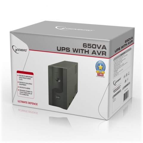 Zasilacz awaryjny UPS ENERGENIE Power Cube UPS-PC-652A (Desktop, TWR; 650VA)