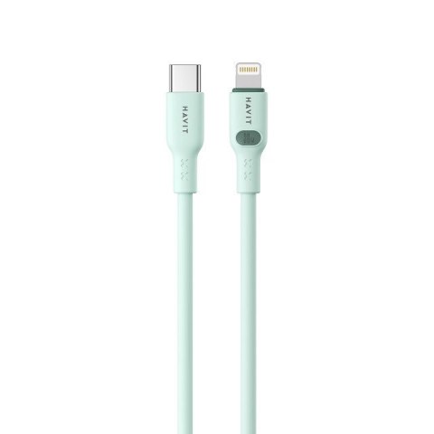 Kabel Havit Typ C-Lightning CB6281 1.0m (zielony) Kabel Havit Typ C-Lightning CB6281 1.0m (zielony)