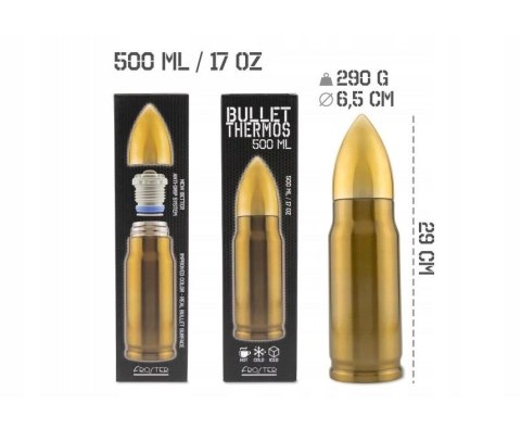 Termos Bullet Brass nabój 500 ml Termos Bullet Brass nabój 500 ml