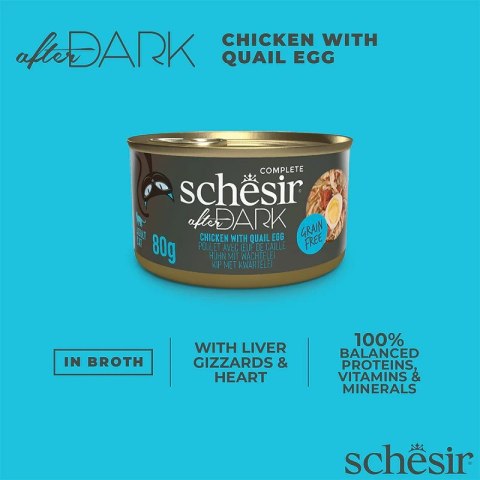 SCHESIR AFTER DARK FILLETS Kurczak z QUAIL EGG 80g SCHESIR AFTER DARK FILLETS Kurczak z QUAIL EGG 80g