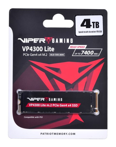 SSD Patriot Viper VP4300L M.2 PCI-Ex4 NVMe 4TB SSD Patriot Viper VP4300L M.2 PCI-Ex4 NVMe 4TB