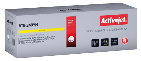 Activejet ATB-248YN Toner (zamiennik Brother TN248Y; Supreme; 1000 stron; żółty) Activejet ATB-248YN Toner (zamiennik Brother TN248Y; Supreme; 1000 stron; żółty)
