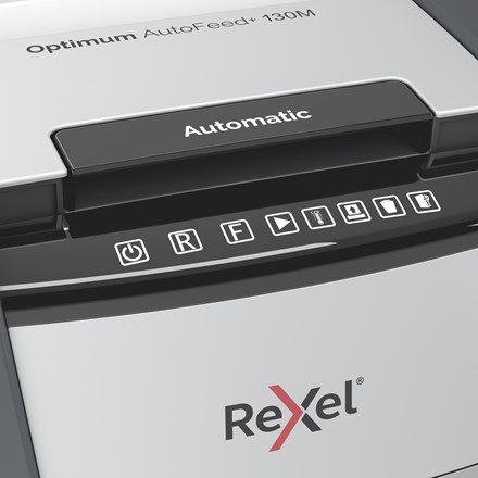 Rexel Niszczarka Optimum AutoFeed+ 130M, (P-5), 130 kartek, 44 l kosz Rexel Niszczarka Optimum AutoFeed+ 130M, (P-5), 130 kartek, 44 l kosz