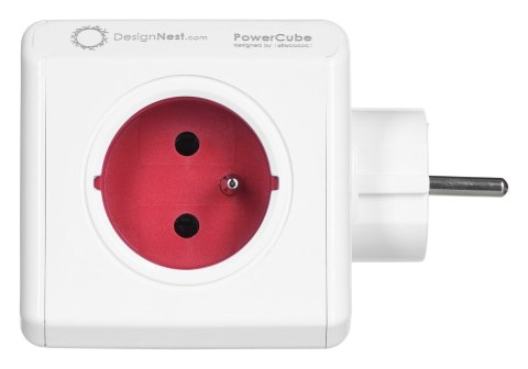 Przedłużacz allocacoc PowerCube Original 2202RD/FROUPC (kolor czerwony)