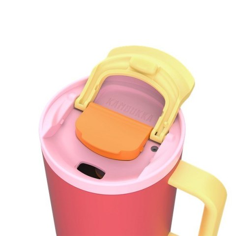 Kubek termiczny z teleskopową słomką Kambukka Rio Tumbler 950ml Pink Papaya