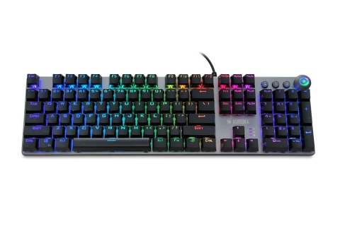 Klawiatura mechaniczna IBOX AURORA K-4 RGB IKGMK4 (USB; (US); kolor czarny) Klawiatura mechaniczna IBOX AURORA K-4 RGB IKGMK4 (USB; (US); kolor czarny)