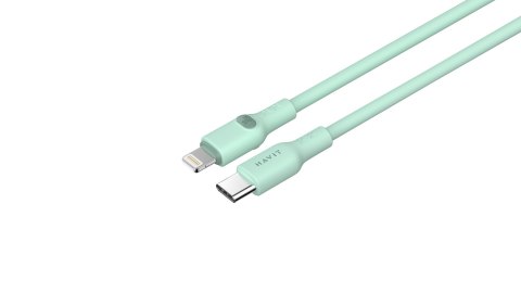 Kabel Havit Typ C-Lightning CB6281 1.0m (zielony) Kabel Havit Typ C-Lightning CB6281 1.0m (zielony)