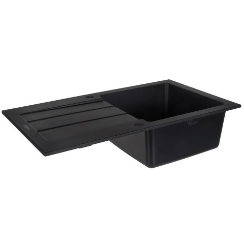 Zlewozmywak granitowy jednokomorowy z ociekaczem MAIDSINKS 76x44 1B 1D volcano (Pyragranit; kolor czarny) Zlewozmywak granitowy jednokomorowy z ociekaczem MAIDSINKS 76x44 1B 1D volcano (Pyragranit; kolor czarny)