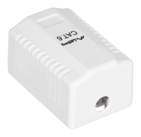Gniazdo natynkowe Lanberg OU6-0001-W (RJ-45; kat. 6; UTP; kolor biały) Gniazdo natynkowe Lanberg OU6-0001-W (RJ-45; kat. 6; UTP; kolor biały)