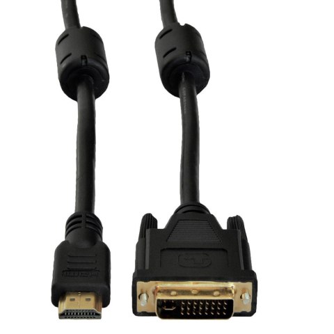 Kabel Akyga AK-AV AK-AV-11 (DVI-D M - HDMI M; 1,8m; kolor czarny) Kabel Akyga AK-AV AK-AV-11 (DVI-D M - HDMI M; 1,8m; kolor czarny)
