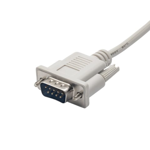 Kabel Akyga AK-CO-03 (RS-232 M - RS-232 M; 2m; kolor biały) Kabel Akyga AK-CO-03 (RS-232 M - RS-232 M; 2m; kolor biały)