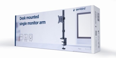 GEMBIRD BIURKOWE REGULOWANE RAMIĘ NA MONITOR 17"-32", DO 9 KG