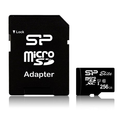Karta pamięci Silicon Power microSDXC Elite 256GB CL10 UHS-1 (U1) + ADAPTER microSD-SD (SP256GBSTXBU1V10SP) Karta pamięci Silicon Power microSDXC Elite 256GB CL10 UHS-1 (U1) + ADAPTER microSD-SD (SP256GBSTXBU1V10SP)